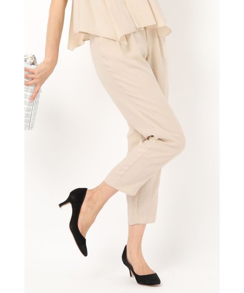 LIMITLESS LUXURY（リミットレスラグジュアリー）の「LINEN LIKEタックパンツ◆（その他パンツ・レディース・ブラック/サックスブルー/ベージュ・38/36）」の18枚目の写真