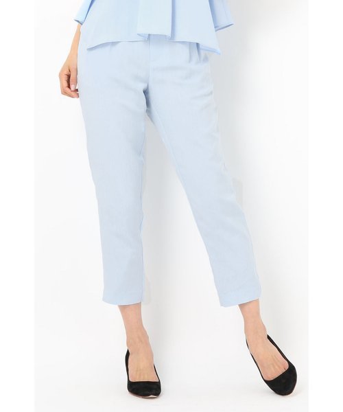 LIMITLESS LUXURY（リミットレスラグジュアリー）の「LINEN LIKEタックパンツ◆（その他パンツ・レディース・ブラック/サックスブルー/ベージュ・38/36）」の19枚目の写真