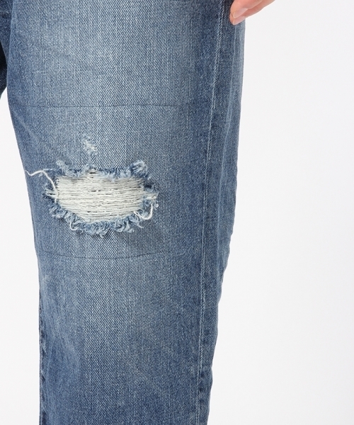 RAGEBLUE（レイジブルー）の「＜コーンミルズ社製デニム使用＞ダメージアンクル5ポケ/721954（デニムパンツ・メンズ・ブルー/ライトブルー・MEDIUM/LARGE）」の21枚目の写真