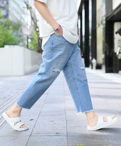 RAGEBLUE（レイジブルー）の「＜コーンミルズ社製デニム使用＞ダメージアンクル5ポケ/721954（デニムパンツ・メンズ・ブルー/ライトブルー・MEDIUM/LARGE）」の6枚目の写真