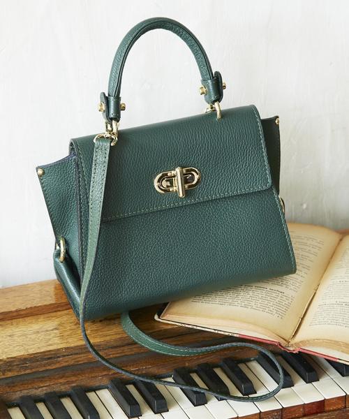 green label relaxing(グリーンレーベルリラクシング)の「MARCO BIANCHINI RF MINI 1HD2WAY バッグ(ショルダーバッグ・レディース・オフホワイト/ブラック/ブラウン/ケリー・FREE)」の4枚目の写真