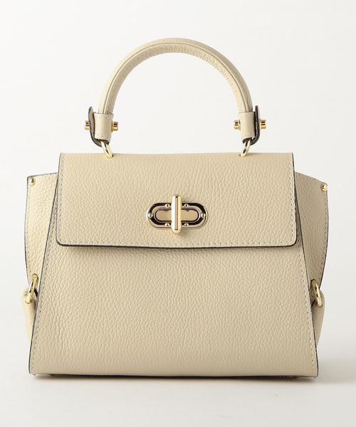 green label relaxing(グリーンレーベルリラクシング)の「MARCO BIANCHINI RF MINI 1HD2WAY バッグ(ショルダーバッグ・レディース・オフホワイト/ブラック/ブラウン/ケリー・FREE)」の5枚目の写真