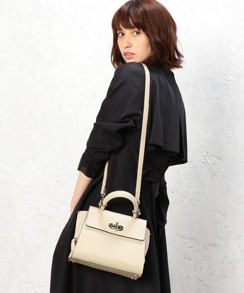green label relaxing(グリーンレーベルリラクシング)の「MARCO BIANCHINI RF MINI 1HD2WAY バッグ(ショルダーバッグ・レディース・オフホワイト/ブラック/ブラウン/ケリー・FREE)」の12枚目の写真