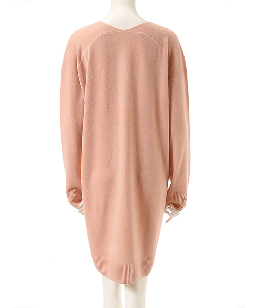 fifth（フィフス）の「プレミアムウォッシャブルVネックリブワンピース（ワンピース・レディース・ピンクベージュ/ブラック/ライトグレー・MEDIUM/LARGE）」の7枚目の写真