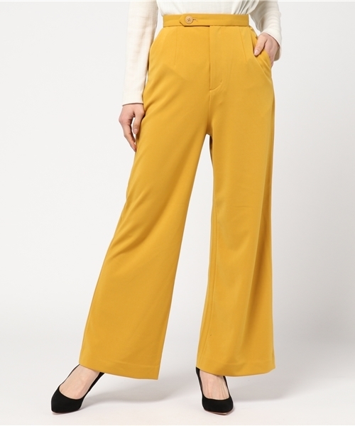 SLY(スライ)の「JW STRAIGHT WIDE PT(その他パンツ・レディース・ブラック/イエロー系その他/ホワイト・1/2/0)」の9枚目の写真