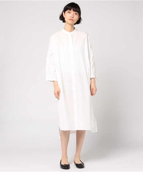 Yuni ユニ の キャッチワッシャ バンドカラ ワイドワンピース ワンピース Wear