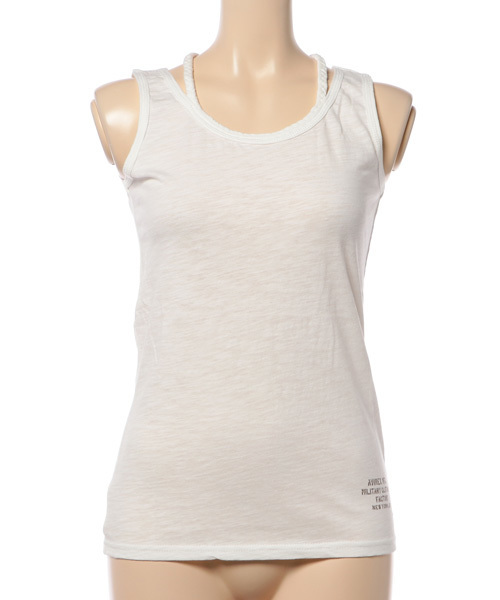 AVIREX（アヴィレックス）の「BRAID TANK TOP/ ブレイド タンクトップ（タンクトップ・レディース・ホワイト/レッド/ネイビー/ロイヤルブルー/その他/その他2/ブラック/マスタード/その他3/オフホワイト/レッド系その他/グレー系その他/ブルー/オレンジ/アイボリー/その他14/グレー系その他2・SMALL/LARGE/MEDIUM）」の18枚目の写真