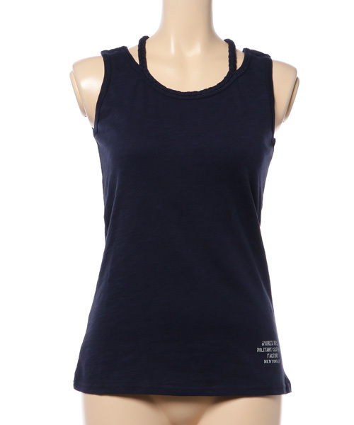 AVIREX（アヴィレックス）の「BRAID TANK TOP/ ブレイド タンクトップ（タンクトップ・レディース・ホワイト/レッド/ネイビー/ロイヤルブルー/その他/その他2/ブラック/マスタード/その他3/オフホワイト/レッド系その他/グレー系その他/ブルー/オレンジ/アイボリー/その他14/グレー系その他2・SMALL/LARGE/MEDIUM）」の19枚目の写真