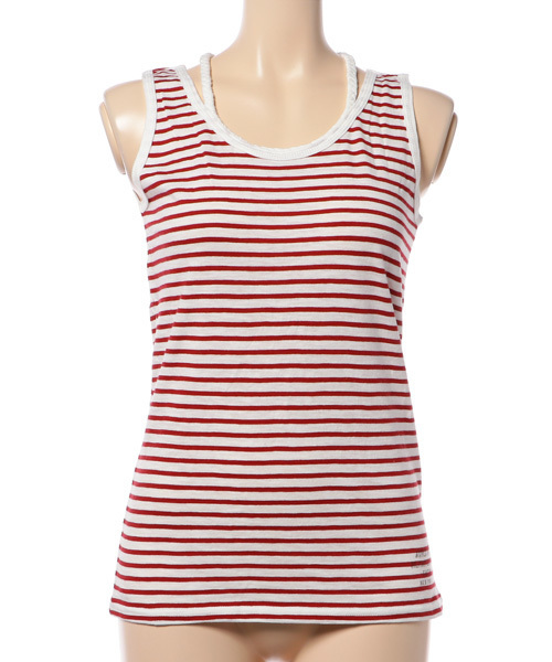 AVIREX（アヴィレックス）の「BRAID TANK TOP/ ブレイド タンクトップ（タンクトップ・レディース・ホワイト/レッド/ネイビー/ロイヤルブルー/その他/その他2/ブラック/マスタード/その他3/オフホワイト/レッド系その他/グレー系その他/ブルー/オレンジ/アイボリー/その他14/グレー系その他2・SMALL/LARGE/MEDIUM）」の21枚目の写真