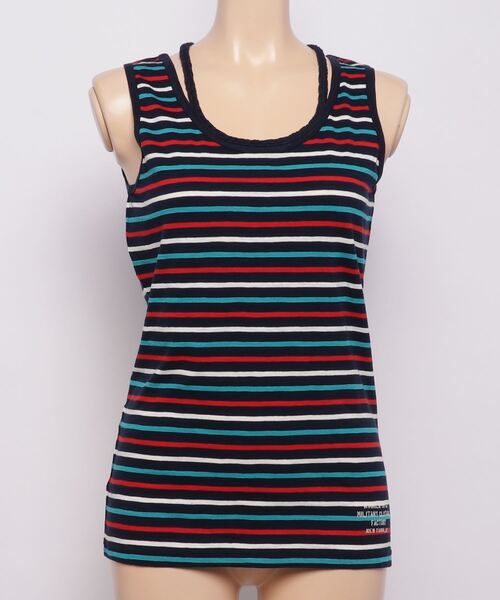 AVIREX（アヴィレックス）の「BRAID TANK TOP/ ブレイド タンクトップ（タンクトップ・レディース・ホワイト/レッド/ネイビー/ロイヤルブルー/その他/その他2/ブラック/マスタード/その他3/オフホワイト/レッド系その他/グレー系その他/ブルー/オレンジ/アイボリー/その他14/グレー系その他2・SMALL/LARGE/MEDIUM）」の15枚目の写真