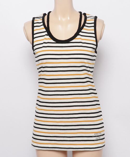 AVIREX（アヴィレックス）の「BRAID TANK TOP/ ブレイド タンクトップ（タンクトップ・レディース・ホワイト/レッド/ネイビー/ロイヤルブルー/その他/その他2/ブラック/マスタード/その他3/オフホワイト/レッド系その他/グレー系その他/ブルー/オレンジ/アイボリー/その他14/グレー系その他2・SMALL/LARGE/MEDIUM）」の16枚目の写真