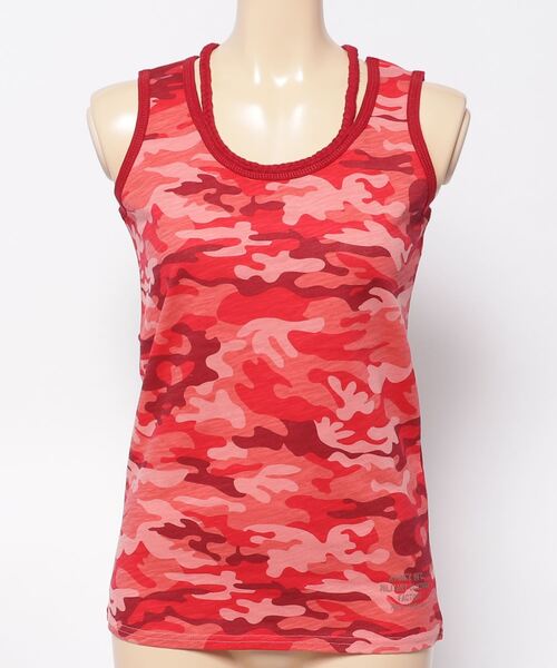 AVIREX（アヴィレックス）の「BRAID TANK TOP/ ブレイド タンクトップ（タンクトップ・レディース・ホワイト/レッド/ネイビー/ロイヤルブルー/その他/その他2/ブラック/マスタード/その他3/オフホワイト/レッド系その他/グレー系その他/ブルー/オレンジ/アイボリー/その他14/グレー系その他2・SMALL/LARGE/MEDIUM）」の12枚目の写真