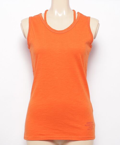 AVIREX（アヴィレックス）の「BRAID TANK TOP/ ブレイド タンクトップ（タンクトップ・レディース・ホワイト/レッド/ネイビー/ロイヤルブルー/その他/その他2/ブラック/マスタード/その他3/オフホワイト/レッド系その他/グレー系その他/ブルー/オレンジ/アイボリー/その他14/グレー系その他2・SMALL/LARGE/MEDIUM）」の13枚目の写真