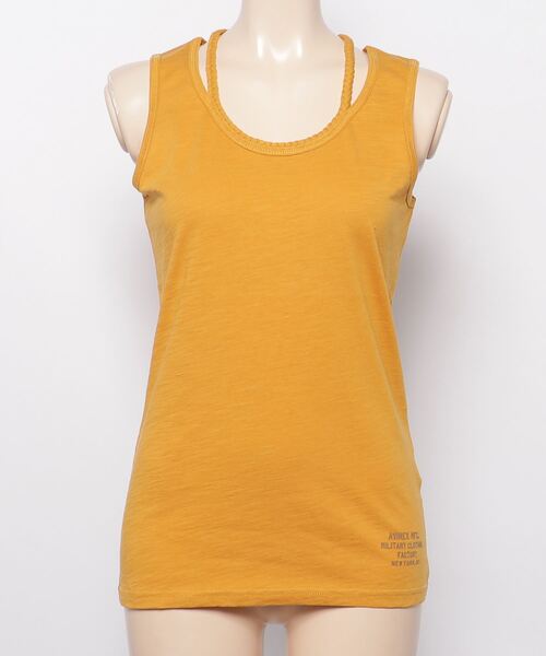 AVIREX（アヴィレックス）の「BRAID TANK TOP/ ブレイド タンクトップ（タンクトップ・レディース・ホワイト/レッド/ネイビー/ロイヤルブルー/その他/その他2/ブラック/マスタード/その他3/オフホワイト/レッド系その他/グレー系その他/ブルー/オレンジ/アイボリー/その他14/グレー系その他2・SMALL/LARGE/MEDIUM）」の10枚目の写真