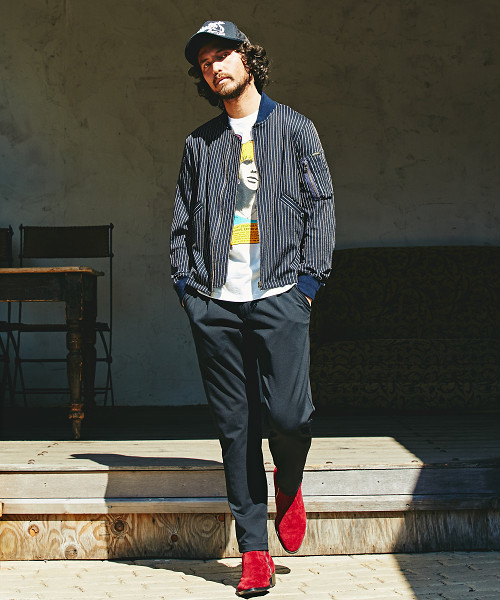 HYSTERIC GLAMOUR（ヒステリックグラマー）の「1タックイージーPT（その他パンツ・メンズ・ブラック/ネイビー・LARGE/MEDIUM/SMALL）」の6枚目の写真