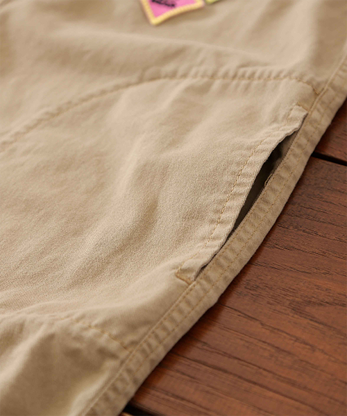 CUBE SUGAR（キューブシュガー）の「ツイルワッペン付ミリタリーワンピース（ワンピース・レディース・ブルー/ベージュ/ネイビー・M）」の13枚目の写真