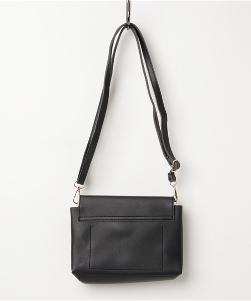 PLAIN CLOTHING（プレーンクロージング）の「フロントサークルショルダーバッグ【PLAIN CLOTHING】（ショルダーバッグ・レディース・ベージュ/ピンク/キャメル/ライトグレー/ブラック/ワイン・FREE）」の9枚目の写真