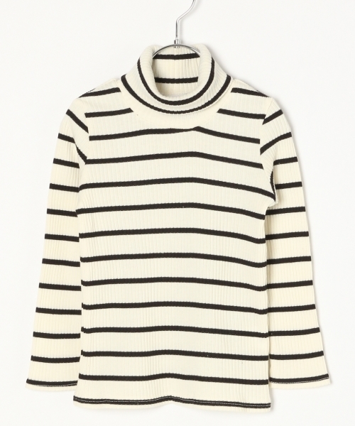 GLOBAL WORK（グローバルワーク）の「【キッズ】テレコタートルネックＴシャツ長袖/763237（Tシャツ/カットソー・キッズ・ホワイト/ブラック/グレー/その他/その他1/レッド・SMALL/MEDIUM/LARGE/X-LARGE/XX-LARGE）」の5枚目の写真