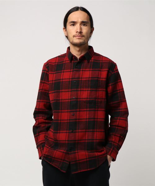 niko and...（ニコアンド）の「Nカルゼネルチェックシャツ【niko and ...】（シャツ/ブラウス・メンズ・レッド/グリーン/ブルー・LARGE/MEDIUM）」の8枚目の写真