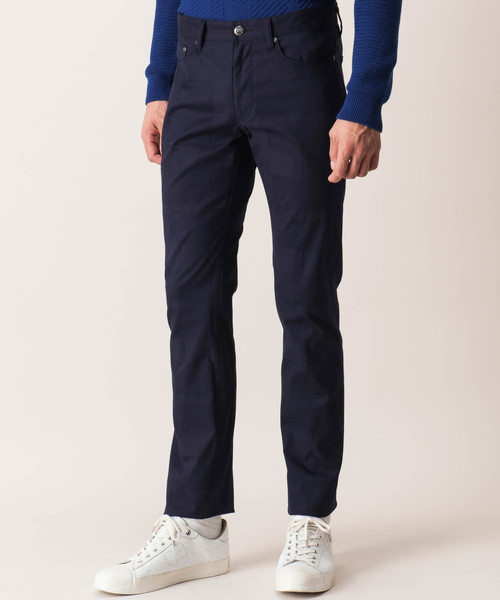 BLACK LABEL CRESTBRIDGE(ブラックレーベル・クレストブリッジ)の「シャドークレストブリッジチェック5ポケットパンツ(その他パンツ・メンズ・ネイビー/ブラック/ベージュ系その他3/オフホワイト・73/76/79/82/70/85)」の4枚目の写真