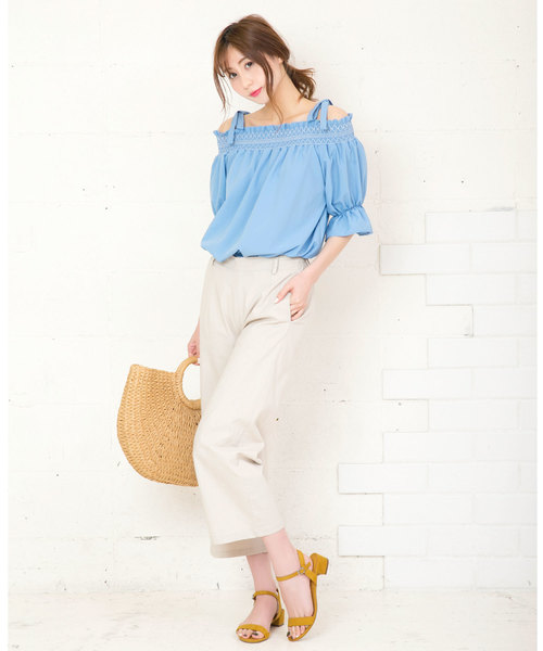 KOBE LETTUCE（コウベレタス）の「3cmローヒール★シンプルストラップサンダル（サンダル・レディース・ベージュ系その他/コーラルピンク/ブラック/グリーン/ホワイト/シルバー/その他/マスタード・LL/M/S/L）」の18枚目の写真