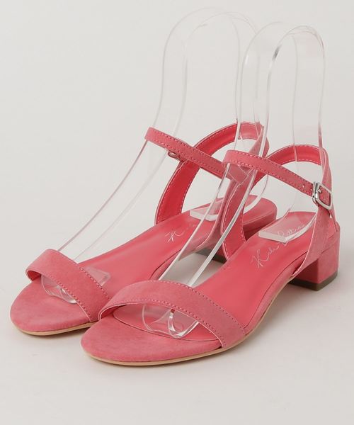 KOBE LETTUCE（コウベレタス）の「3cmローヒール★シンプルストラップサンダル（サンダル・レディース・ベージュ系その他/コーラルピンク/ブラック/グリーン/ホワイト/シルバー/その他/マスタード・LL/M/S/L）」の7枚目の写真