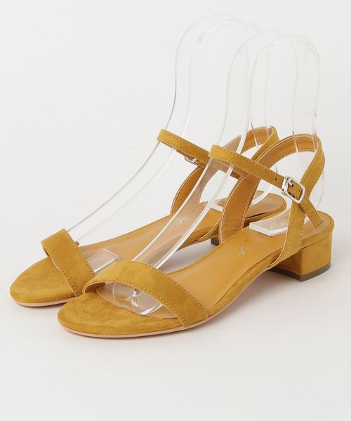 KOBE LETTUCE（コウベレタス）の「3cmローヒール★シンプルストラップサンダル（サンダル・レディース・ベージュ系その他/コーラルピンク/ブラック/グリーン/ホワイト/シルバー/その他/マスタード・LL/M/S/L）」の6枚目の写真