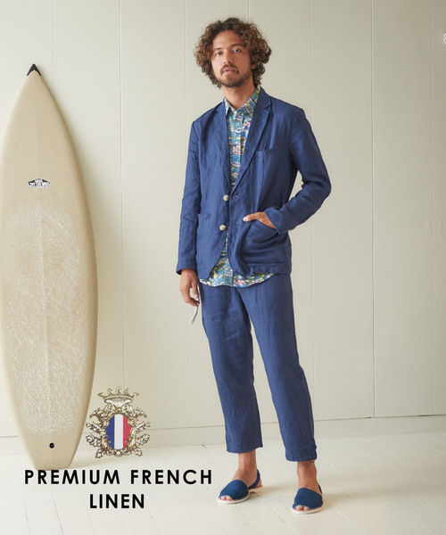 Grand Global グランドグローバル の ジャケット パンツ Set Item フレンチリネンセットアップ Grandglobal セットアップ Wear