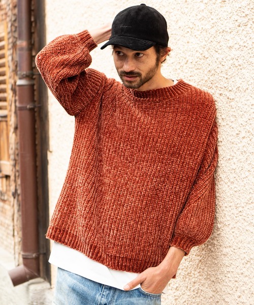 glamb（グラム）の「Isabel knit / イザベルニット（ニット/セーター・メンズ・レッド/ブラック/グレー/オレンジ・2/0/3/1/4）」の3枚目の写真