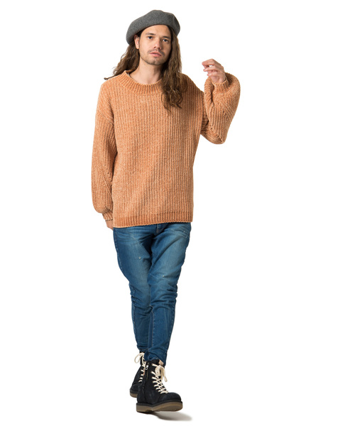 glamb（グラム）の「Isabel knit / イザベルニット（ニット/セーター・メンズ・レッド/ブラック/グレー/オレンジ・2/0/3/1/4）」の6枚目の写真