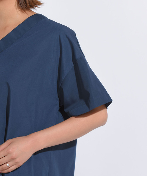 Willful by lipstar（ウィルフル バイ リップスター）の「【Willful by lipstar】ブロードチュニックブラウス（シャツ/ブラウス・レディース・オフホワイト/ネイビー/ベージュ・M）」の9枚目の写真