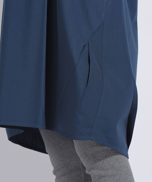 Willful by lipstar（ウィルフル バイ リップスター）の「【Willful by lipstar】ブロードチュニックブラウス（シャツ/ブラウス・レディース・オフホワイト/ネイビー/ベージュ・M）」の10枚目の写真