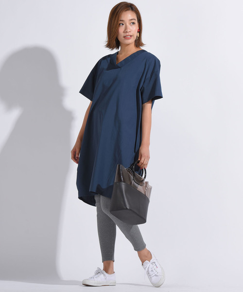 Willful by lipstar（ウィルフル バイ リップスター）の「【Willful by lipstar】ブロードチュニックブラウス（シャツ/ブラウス・レディース・オフホワイト/ネイビー/ベージュ・M）」の12枚目の写真