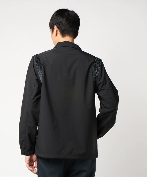 SLOPER（スローパー）の「SLOPER切替コーチジャケット（ブルゾン・メンズ・ブラック/ベージュ・M/L）」の4枚目の写真