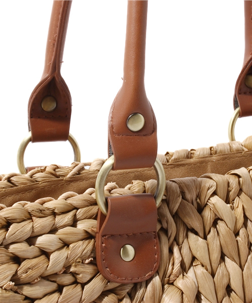 alcali（アルカリ）の「BAGAT /  かごバッグ（かごバッグ・レディース・ベージュ/ダークベージュ・FREE）」の7枚目の写真