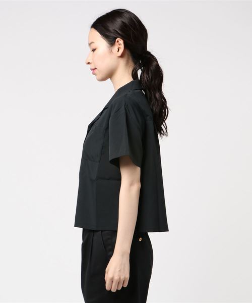 WEGO(ウィゴー)の「WEGO/開襟クロップドシャツ(シャツ/ブラウス・レディース・ベージュ/マスタード/ピンク/ブラック/ドット/その他・FREE)」の7枚目の写真