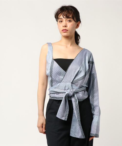 NINE�i�i�C���j�́uRICO/ST8S305/UNBALANCE SHIRTS�i���̑��g�b�v�X�j�v�b�u���[