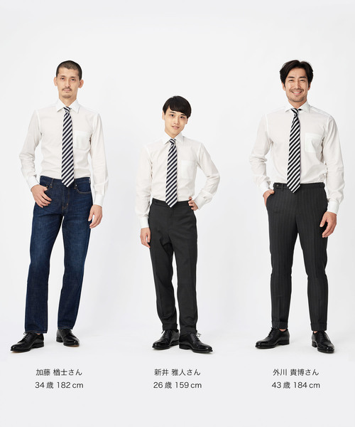 ZOZO(ゾゾ)の「ネクタイ(サイズオーダー)/ブロックストライプ ホワイト×ネイビー(ネクタイ・メンズ・ホワイト×ネイビー・マルチサイズ)」の10枚目の写真
