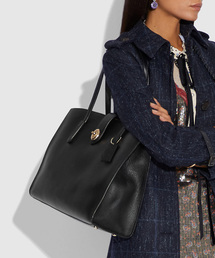 未使用級✨ コーチ ループ キャリーオール ハンドバッグターンロック コーチ COACH ターンロック キャリーオール ショルダーバッグ