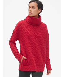 GAP | Gapfit ジャカードニット ファネルネック プルオーバースウェットシャツ(スウェット)