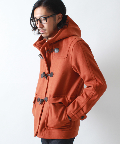 BEAMS（ビームス）の「◎BEAMS / メルトンダッフル コート（ダッフルコート・メンズ・チャコールグレー/ネイビー/キャメル/オレンジ・SMALL/MEDIUM/LARGE/X-LARGE）」の4枚目の写真