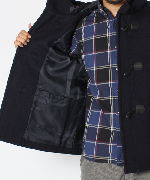 BEAMS（ビームス）の「◎BEAMS / メルトンダッフル コート（ダッフルコート・メンズ・チャコールグレー/ネイビー/キャメル/オレンジ・SMALL/MEDIUM/LARGE/X-LARGE）」の6枚目の写真