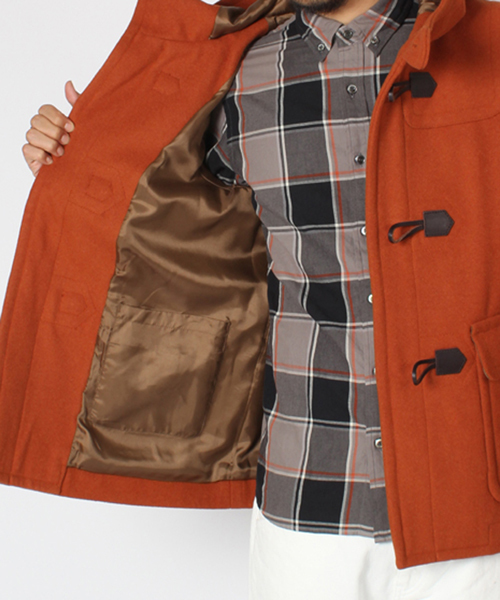 BEAMS（ビームス）の「◎BEAMS / メルトンダッフル コート（ダッフルコート・メンズ・チャコールグレー/ネイビー/キャメル/オレンジ・SMALL/MEDIUM/LARGE/X-LARGE）」の8枚目の写真