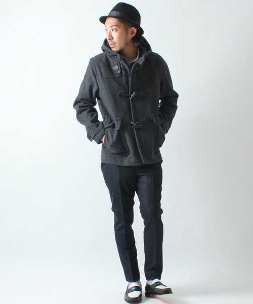 BEAMS（ビームス）の「◎BEAMS / メルトンダッフル コート（ダッフルコート・メンズ・チャコールグレー/ネイビー/キャメル/オレンジ・SMALL/MEDIUM/LARGE/X-LARGE）」の22枚目の写真