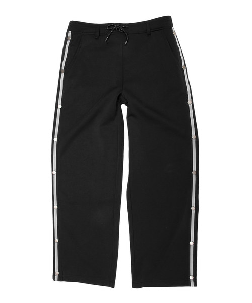 バスパン スナップボタン メンズ ジャージ ラインパンツ スポーツ