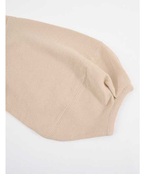 POU DOU DOU（プードゥドゥ）の「ワッフルランタンスリーブトップス（Tシャツ/カットソー・レディース・ネイビー/ピンク/グリーン/アイボリー・3）」の15枚目の写真