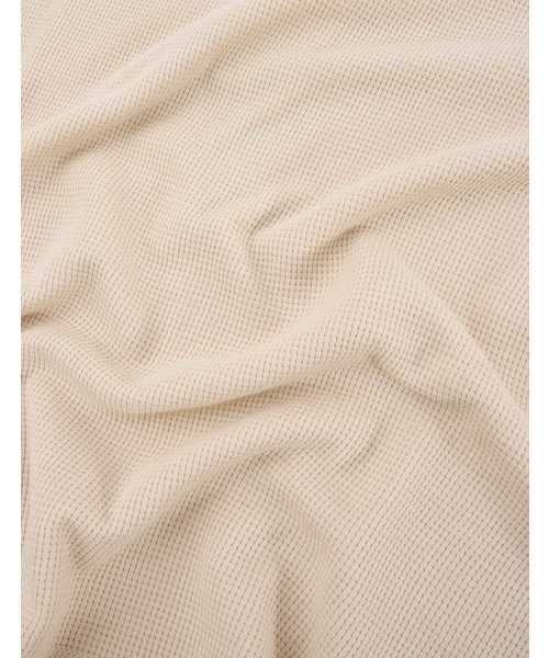 POU DOU DOU（プードゥドゥ）の「ワッフルランタンスリーブトップス（Tシャツ/カットソー・レディース・ネイビー/ピンク/グリーン/アイボリー・3）」の6枚目の写真