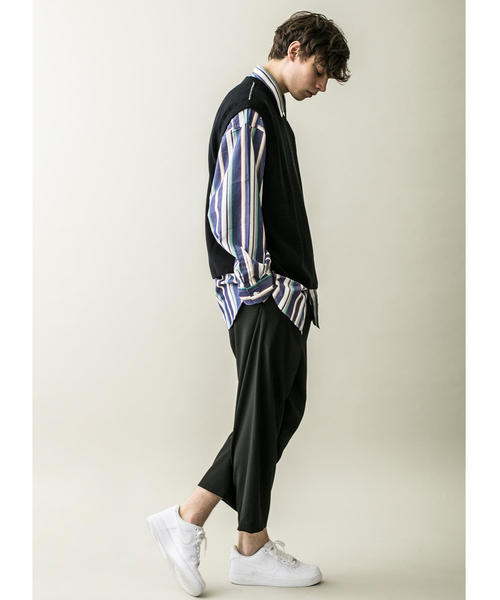 MONKEY TIME(モンキータイム)の「<monkey time> COTTON AZE CROPPED VEST/クロップドベスト(ベスト・メンズ・ブラック/コバルトブルー・MEDIUM/LARGE)」の14枚目の写真