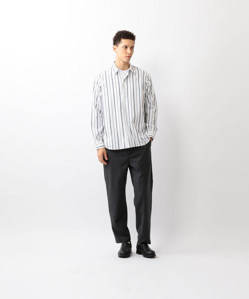 Steven Alan(スティーブンアラン)の「<Steven Alan> T/C STRIPE PULLOVER REGULAR COLLAR SHIRT-BOLD/シャツ(シャツ/ブラウス・メンズ・オフホワイト/ベージュ・SMALL/MEDIUM/X-LARGE/LARGE)」の9枚目の写真