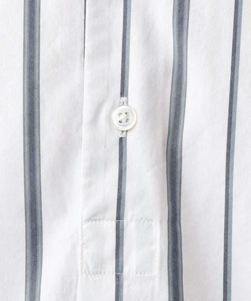 Steven Alan(スティーブンアラン)の「<Steven Alan> T/C STRIPE PULLOVER REGULAR COLLAR SHIRT-BOLD/シャツ(シャツ/ブラウス・メンズ・オフホワイト/ベージュ・SMALL/MEDIUM/X-LARGE/LARGE)」の12枚目の写真